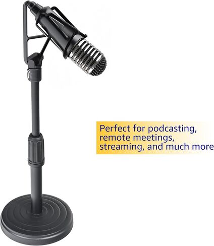 Trademark Innovations Adjustable Microphone Stand, Microphone Stand Desk, Table Top Mic Stand, Podium Mic Stand in Saudi Arabia