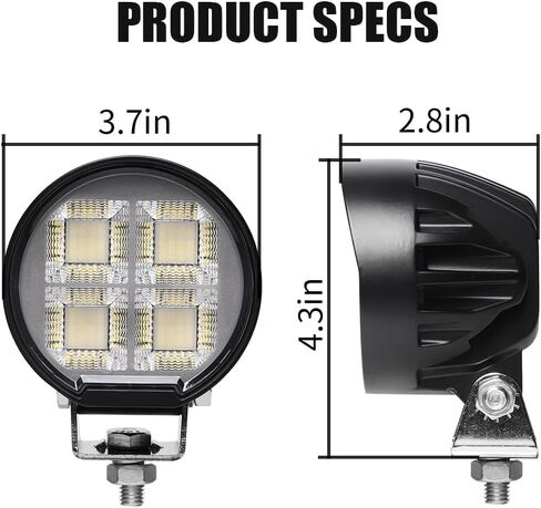 EXZEIT 160W Ditch Light 16000 Lms Flood Led Pods، متوافق مع ضوء الطرق الوعرة، أضواء القيادة الخفيفة الوفير ضوء الخندق لسيارة جيب، فورد، تويوتا، جي إم سي، شاحنة جرار سيارة ATV UTV، 12V / 24V in Kuwait