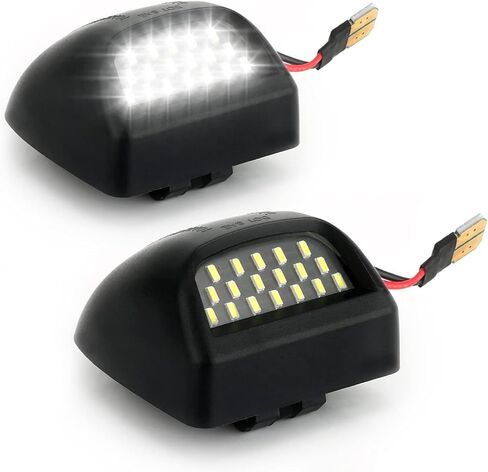 Pack-2 مجموعة مصابيح LED كاملة للوحة الترخيص، 6500K، متوافقة مع كاديلاك إسكاليد تشيفي سيلفرادو 1500 2500 3500 سوبربان تاهو جي إم سي سييرا 1500 2500 3500 يوكون XL (ضوء أبيض) in Kuwait