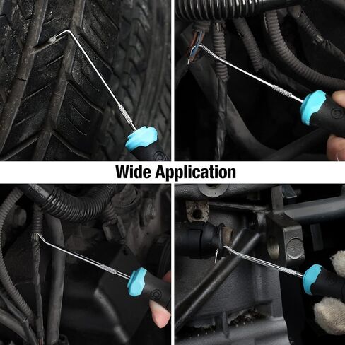 DURATECH 4 Piece Hook and Pick Set, Offset, Straight, 90°Pick and Hook, Used for Auto and Electronics Maintenance Tools, with Storage Tray in Saudi Arabia