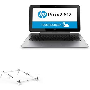 BoxWave Stand and Mount Compatible with HP Pro x2 612 G2 - Pocket Aluminum Stand 3-in-1, Portable, Multi Angle Viewing Stand - Metallic Silver