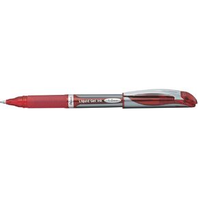 Pentel Liquid Gel Pen, Refillable, 1.0mm, Red Barrel/Ink (PENBL60B)