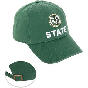 Desert Cactus Colorado State University Baseball Hat Rams CSU Brimmed Embroirderd Hats Cap Adjustable Cloth Strap Adult (Style B) Green