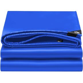 Heavy Duty Tarp,Tarp Waterproof Thick 14 Mil 10 * 12ft Large Plastic Tarp with Grommets Multipurpose