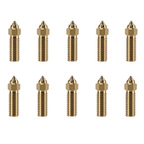 10PCS K1 Brass Nozzles Kit, 3D Printer High Speed Nozzles Kit for K1, K1 Max (0.6mm)