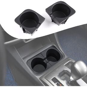 Cup Holder Inserts Replacement Fit for Toyota Tacoma 2006-2015 Cup Holder Inserts Drink Holder Accessories, Cup Holder Replacement（1Pair，Black）