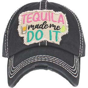 KBETHOS Tequila Made Me Do It Women's Baseball Hat
