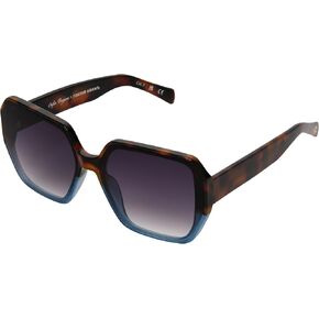 Sofia Vergara x Foster Grant Women's Limited Edition Geo Square Sunglasses, Tortoise, 63 mm
