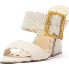 Jessica Simpson Women's Qena Buckle High Heel Sandal Heeled