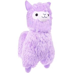 Cuddly Soft Purple Alpaca Llama Lamb Toy -7" Stuffed Animal Cushion Plush Doll Valentine Gift New Baby Gift Graduate Gift Lovers Anniversary Fiesta Gift for Girlfriend Children and Friends