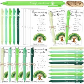25 Sets Family Reunion Gifts Family Reunion Ballpoint a Family's Love Is Forever Pen Family Reunion Bookmark with Twine Family Reunion Favors for Family Reunion Decoration Family Party Supply