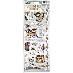 Paper House Productions Where The Wild Things are Pack of 3 Sticker Half-Sheets for Crafts, Scrapbooking & Collecting