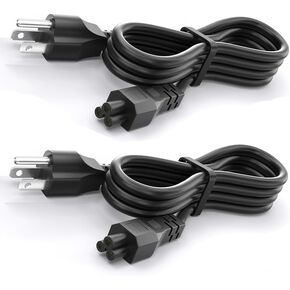 4FT Laptop Power Cord, C5 Mickey Mous Power Cord, 3 Prong Replacement Cord Compatible with Dell, HP, Samsung, Acer, Lenovo, Asus, Toshiba Computer, Monitor, Projector, Scooter Power Cable, 1Pack