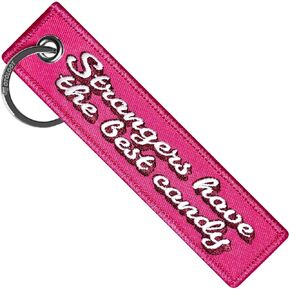 MotoLoot Keychain for Motorcycles, Scooters, Cars and Gifts (Strangers Have The Best Candy)