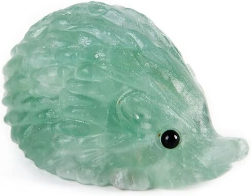 تمثال منحوت يدويًا على شكل قنفذ كريستالي مختلط من الأحجار الكريمة (الجمشت) in Kuwait