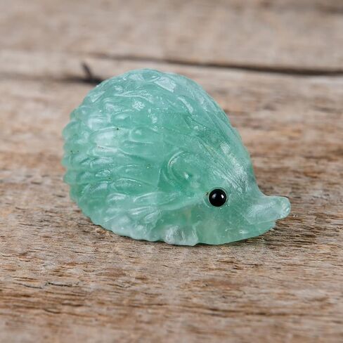 تمثال منحوت يدويًا على شكل قنفذ كريستالي مختلط من الأحجار الكريمة (الجمشت) in Kuwait