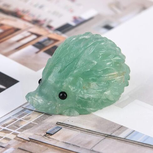 تمثال منحوت يدويًا على شكل قنفذ كريستالي مختلط من الأحجار الكريمة (الجمشت) in Kuwait