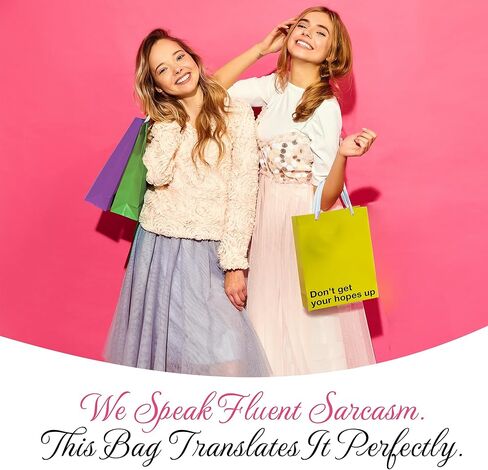 MilkToast Brands Funny Snarky Colored Gift Bag Set, 5 Pieces, Inappropriate Snarky Birthday Gift Wrapping in Kuwait