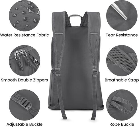 G4Free 24L Packable Hiking Backpack Lightweight Foldable Small Sport Travel Daypack Water Resistant for Women Men in Saudi Arabia