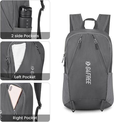 G4Free 24L Packable Hiking Backpack Lightweight Foldable Small Sport Travel Daypack Water Resistant for Women Men in Saudi Arabia