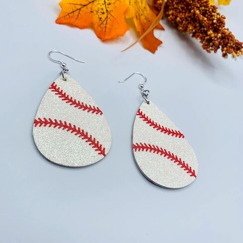 Baseball Earrings for Women - Baseball Jewelry - Baseball Accessories for Girls- Baseball Mom Earrings - Softball Mom Accessories in Saudi Arabia