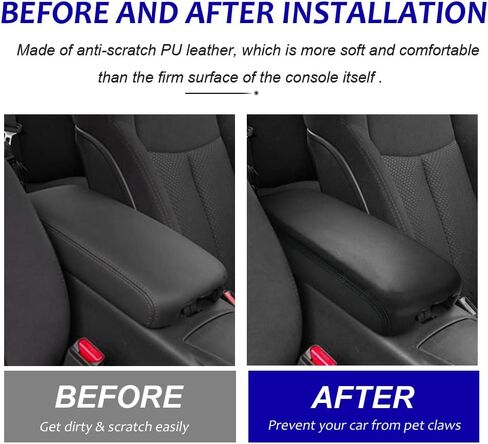 Center Console Cover for Nissan Maxima 2009-2014 Console Armrest Cover for Nissan Maxima 2009-2011 2012 2013 2014 Car Cushion Protector Pad (Black with Black Stitches) in Kuwait