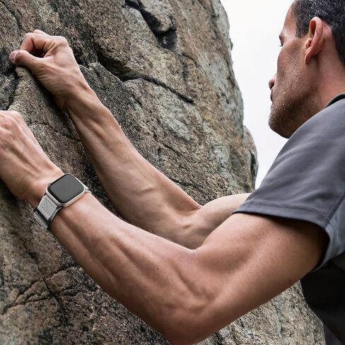 R-Nylon Band Compatible with Apple Watch Bands 44mm 45mm 49mm 42mm for Men, Rugged Tactical Militray Sport Loop Strap for iWatch Band Ultra 2 SE Series 9 8 7 6 5 4 3 2 1 in Saudi Arabia