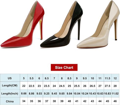 Women's Pointed Toe Stiletto High Heel Dress Pumps 5 Inch Sexy Heels Wedding Braidal Evening Party Shoes in Saudi Arabia