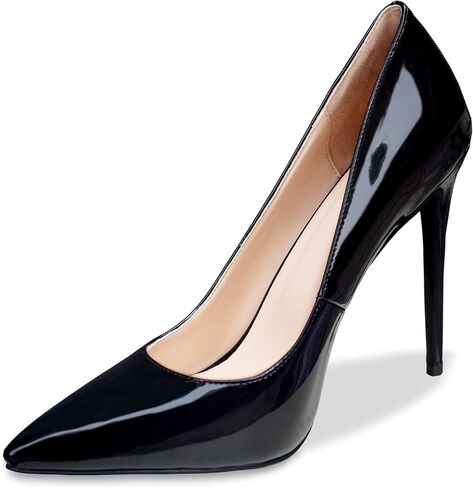 Women's Pointed Toe Stiletto High Heel Dress Pumps 5 Inch Sexy Heels Wedding Braidal Evening Party Shoes in Saudi Arabia