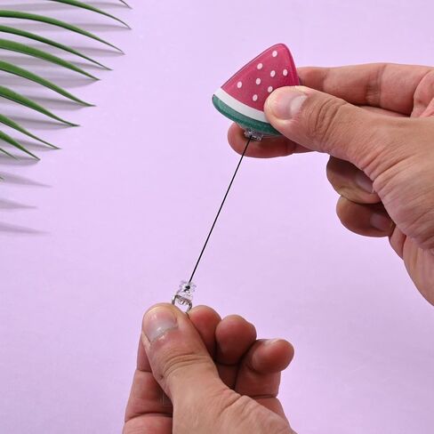 IUAQDP 10 Pieces Cute Fruit Retractable Badge Reel Holder, Funny Cartoon Food Name Tag Pull Badge Clip with Swivel Clip for Nurse Student Teacher Worker Volunteer Dietitian, 25.6IN Pull Cord in Saudi Arabia