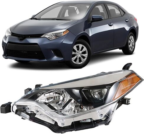 Headlight Front Head Lamp Replacement for 2014 2015 2016 Toyota Corolla Projector Headlight Left Side (Driver Side) in Saudi Arabia