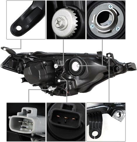 Headlight Front Head Lamp Replacement for 2014 2015 2016 Toyota Corolla Projector Headlight Left Side (Driver Side) in Saudi Arabia