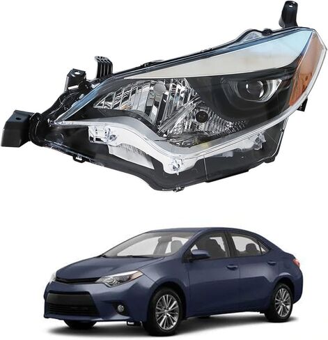 Headlight Front Head Lamp Replacement for 2014 2015 2016 Toyota Corolla Projector Headlight Left Side (Driver Side) in Saudi Arabia
