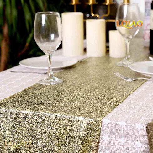 Sequin Table Runner Apple Green 2 Packs 12x72inches Glitter Runner Sparkly Runner Linen for Birthday Party Supplies Wedding Bachelorette Holiday Celebration Bridal Baby Shower Events in Saudi Arabia