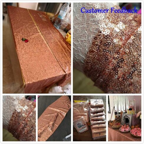 مفرش طاولة مزين بالترتر مقاس 30.48 × 108 سم، مفرش طاولة أحمر لامع لمستلزمات حفلات أعياد الميلاد وحفلات الزفاف والاحتفالات وديكورات المناسبات in Kuwait