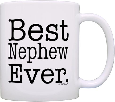 Gift for Nephew Best Nephew Ever Gift Coffee Mug Tea Cup White in Saudi Arabia