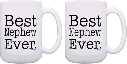 Gift for Nephew Best Nephew Ever Gift Coffee Mug Tea Cup White in Saudi Arabia