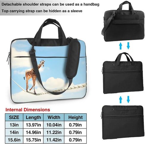 Laptop Bag Laptop Case Computer Bags Giraffe Walking On Rope Printed Padded Sleeve Cover for Women Men in Saudi Arabia
