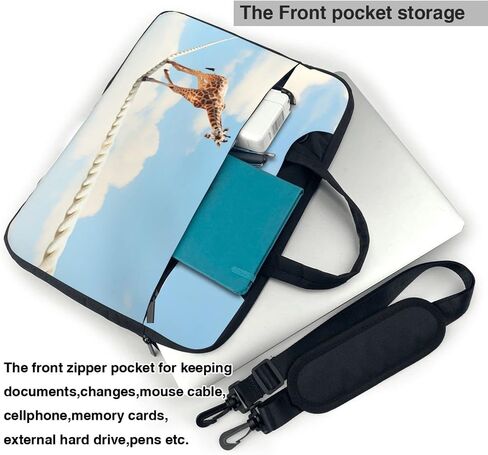 Laptop Bag Laptop Case Computer Bags Giraffe Walking On Rope Printed Padded Sleeve Cover for Women Men in Saudi Arabia
