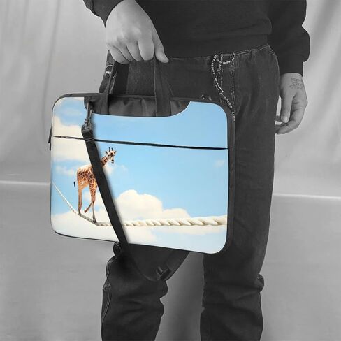 Laptop Bag Laptop Case Computer Bags Giraffe Walking On Rope Printed Padded Sleeve Cover for Women Men in Saudi Arabia