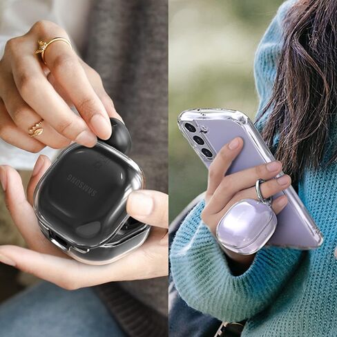 iFace Case for Galaxy Buds 2 Pro/Samsung Galaxy Buds 2 Case/Galaxy Buds Pro/Galaxy Buds Live Case [Cute Keychain Case] [First Class Series] - Light Purple in Kuwait