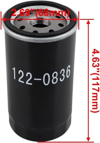 122-0836 فلتر زيت دوار لمولد Cummins Onan RV QG 5500 7000 Series HGJAA ​​HGJAB HGJAC OEM 01220836 B7238 PH2875 PH10027 in Kuwait