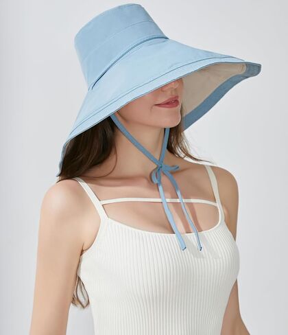 Women Bohemian Reversible Sun Hat Wide Brim Fishing Hats in Saudi Arabia