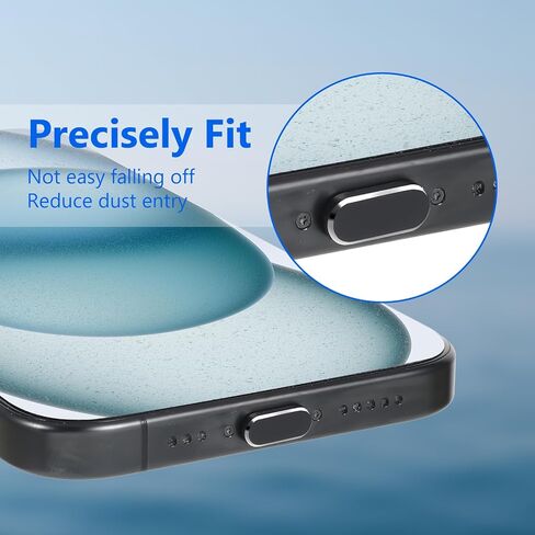 Sibba USB C Dust Plug 8 Pcs Anti Dust Cover Protector Cap Charging Port Cleaning Brush Maintenance Upkeep Repairs Kit All Purpose Model Compatible USB C Devices for Phone Laptop in Saudi Arabia