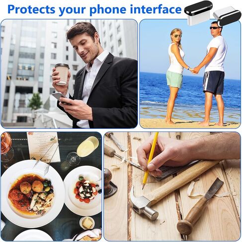 Sibba USB C Dust Plug 8 Pcs Anti Dust Cover Protector Cap Charging Port Cleaning Brush Maintenance Upkeep Repairs Kit All Purpose Model Compatible USB C Devices for Phone Laptop in Saudi Arabia