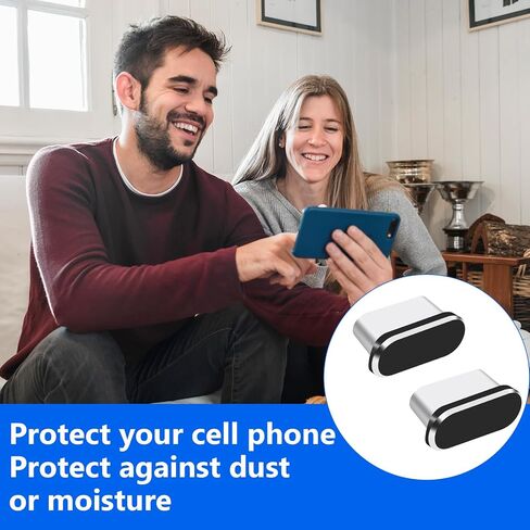 Sibba USB C Dust Plug 8 Pcs Anti Dust Cover Protector Cap Charging Port Cleaning Brush Maintenance Upkeep Repairs Kit All Purpose Model Compatible USB C Devices for Phone Laptop in Saudi Arabia