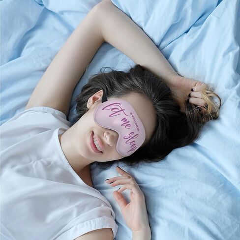 Funny Love Eye Mask for Women Girlfriend Wife Girls, Silk Blackout Eye Mask for Sleeping, Adjustable Straps Soft Lightweight Sleep Mask, If You Love Me Let Me Sleep Valentine's Day Gifts in Kuwait