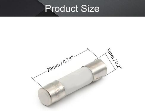 Fielect 5Pcs 250V 15Amp Fast Acting Ceramic Fuses 5mm x 20mm Ceramic Tube Fuses Fast Blow Ceramic Fuses in Saudi Arabia