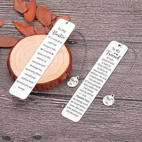 Bookmarks Gifts for Best Friends Her Valentines Day Gifts for Friend Friendship Gifts for Women International Friendship Day Gifts for Friends Women Inspirational Birthday Gifts for Best Friends 2 Pcs in Saudi Arabia