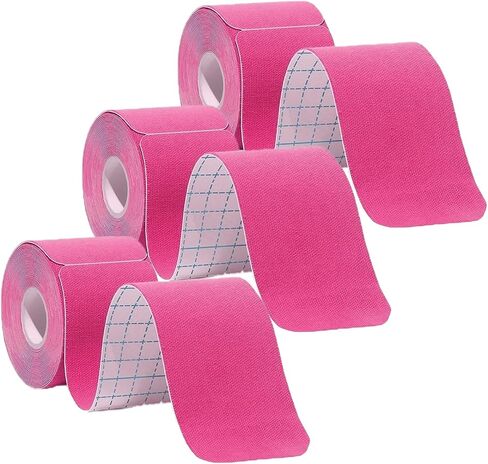 3 Rolls Kinesiology Tape Precut, Athletic Sports Tape Adhesive for Muscles Ankle Neck Knee Shoulder Promotes Recovery and Providing Support, Total 60 Precut Strips(Black) in Saudi Arabia